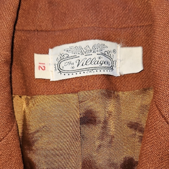 Vintage Women's Brown Spice Blazer - Picture 5 of 12